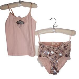 Tutu Du Monde Girls Tank Broadway Shorts Outfit 6-7 Sequins Fairy Party Swiftie